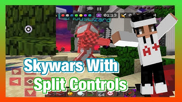 HIVE SKYWARS WITH SPLIT CONTROLS | Minecraft Bedrock Edition | (Mobile Gameplay #79)