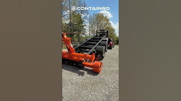 The side shift feature on our Mobilizer Trailer in action! | ContainGo #containers