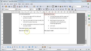 CAT 10 Word Processing - 25 Working in Columns