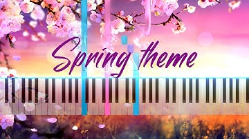 Vivaldi - Spring Theme Easy version for young Pianists  ( The Four Seasons) Free PDF Sheet Music