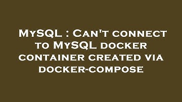MySQL : Can