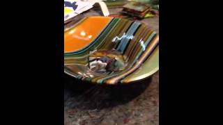 How to make a screen melt pattern bar bowl