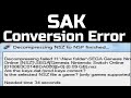 Chec de la dcompression h les cls de prodkeysdat sontelles correctes erreur lors de la conversion sak