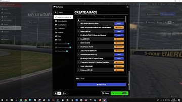Setting up first 4 Races with Iracing Beta UI