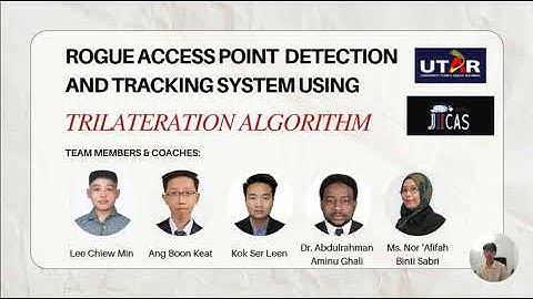 A105 Rogue Access Point Detection and Tracking System    Using Trilateration Algorithm (JIICaS 2023)