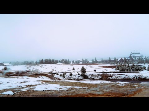 Yellowstone Winter Wonderland - Snow Day At Old Faithful