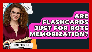 Are Flashcards Just For Rote Memorization? - Ultimate Study Hacks