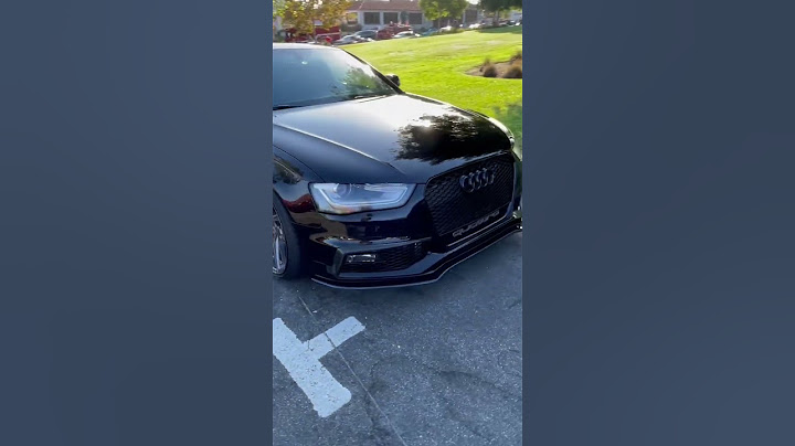This is the proper way to build an Audi S4