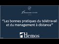 Webinar les bonnes pratique du tltravail et du management  distance