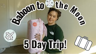 Packing Baboon to the Moon Go Bag Small 40L