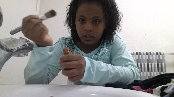 9 years  old and know how to apply foundation