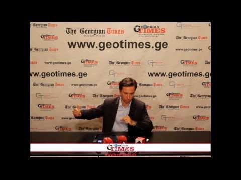 \"ქრისტიან დემოკრატების\"პრეზიდენტობის კანდიდატი, გიორგი თარგამაძე The  Georgian Times-ის პრესკლუბში