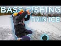 Ice fishing for Largemouth Bass! NONSTOP ACTION!