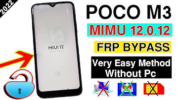 POCO M3 FRP BYPASS | GOOGLE ACCOUNT REMOVE MIUI 12.5.5 FRP REMOVE