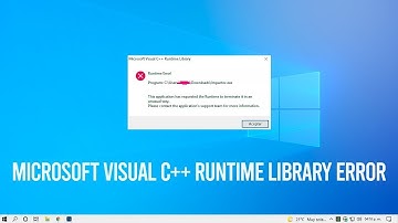 Microsoft Visual C++ Runtime Library Error SOLUCION Windows 10 / 11