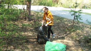 Волонтёры убрали мусор в лесу на АБ в Бийске (