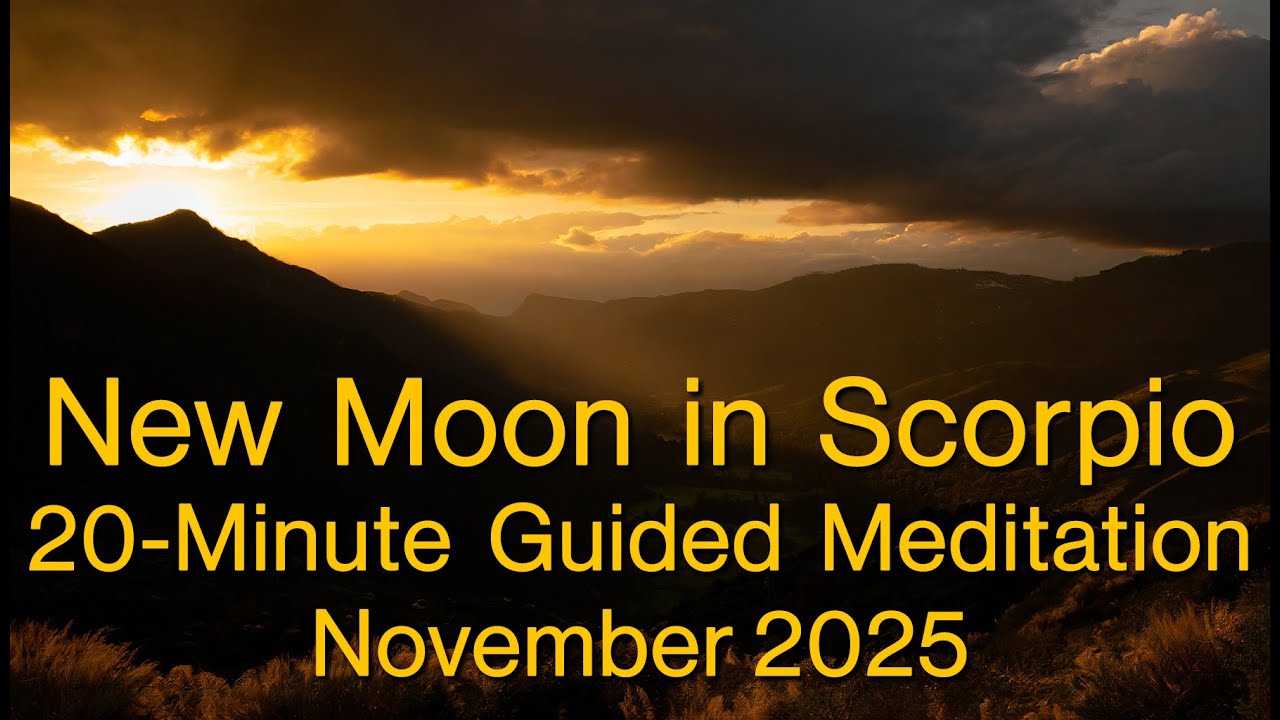 20 Minute New Moon in Scorpio Guided Meditation November 2025 - YouTube