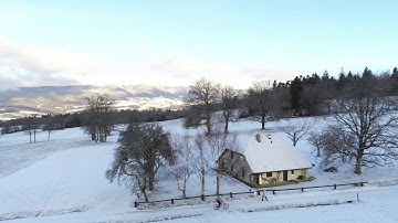 Parrot Anafi in winter (Follow me mode MTB)