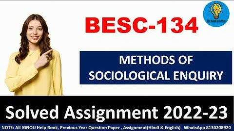 BESC 134  SOLVED ASSIGNMENT 2022-23 | In English Medium  | IGNOU Solved Assignment 2022-23