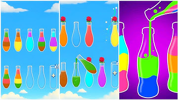 Water Sort Puzzle Gameplay 5 , Android Games ios Walkthrough Simulator Think Brain Puzzle