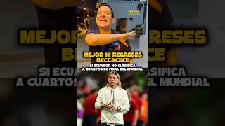 Si Ecuador no clasifica a cuartos de final es un fr4cas0 de Beccacece #mundial2026