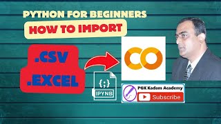 How to import .csv or .excel in Google colab python 