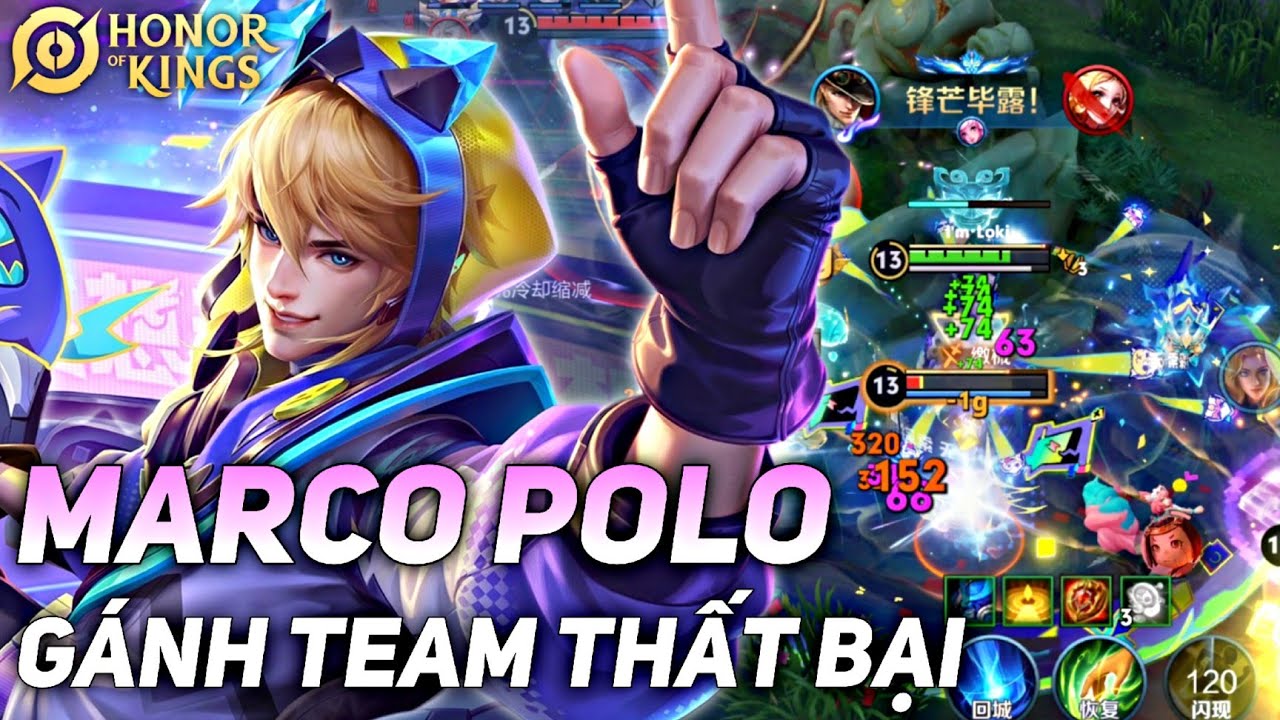 [ HONOR OF KINGS / VGVD ] GAMEPLAY MARCO POLO - GÁNH TEAM BẤT LỰC CÙNG TOP XẠ THỦ KHOẺ NHẤT