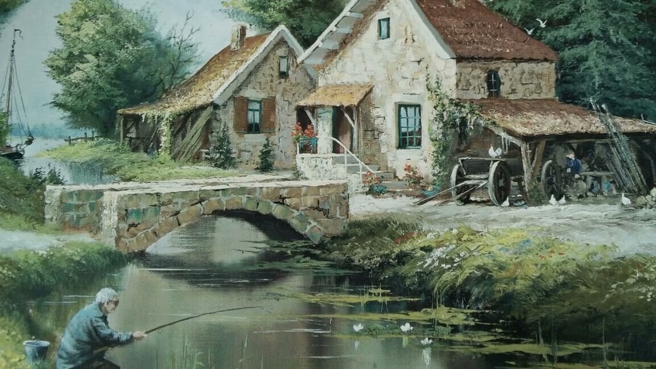 Работы мастера сельской живописи Reint Withaar