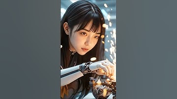 Cute Robot Repair The Drone #humanoid #ai #humanoidrobot #robot #technology #robotics