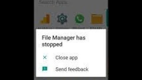 how to fix Unfortunately, File Manager Has Stopped Problem Solve | how to fix file manager