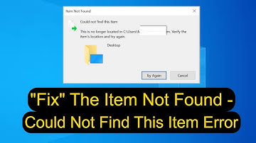 How to Fix The Item Not Found - Could Not Find This Item Error