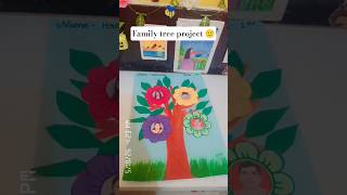 DIY family tree project#diy #trending #craft #school project#family tree project