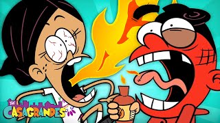 Ronnie Anne Eats the Spiciest \& Tastiest Foods! w\/ CJ \& Bobby | Compilation | The Loud House