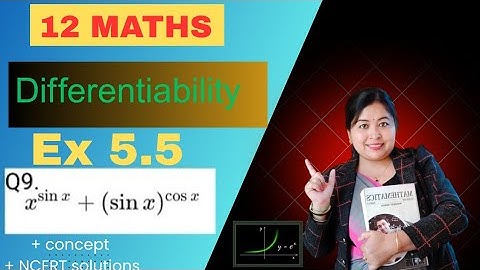 Class 12 Maths Ex 5.5 Q9 NCERT | Logarithmic Differentiation