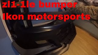 Zl1-1LE Bumper On  A 2017 Camaro SS Ikonmotorsports