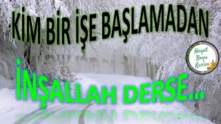 İnşaallah Demeni̇n Önemi̇ Hadi̇sler Eşli̇ği̇nde Fhd 