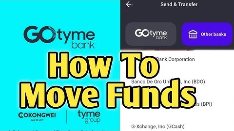 Gotyme Move Funds | From My Go Save to Gotyme Bank Account