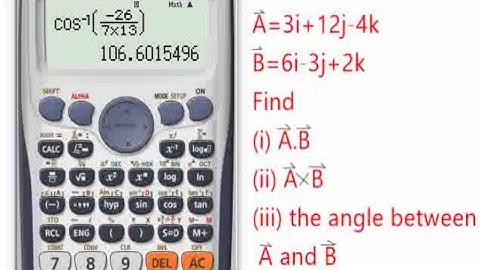 Simplified method of solving magnitude,  dot and vector product. (calculator tricks part 2)
