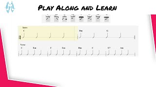 What A Wonderful World | Easy Guitar Chords | Play-Along Practice Track