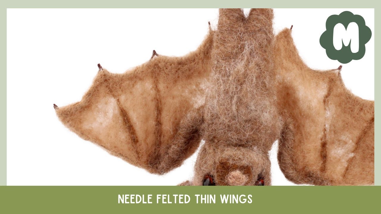 How to make SUPER THIN NEEDLE FELTED WINGS