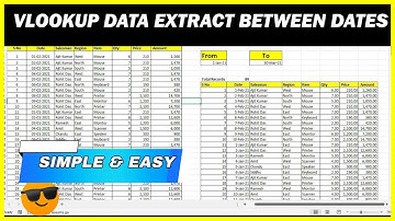 VLOOKUP All Records Between Dates in Excel | VLOOKUP Between Dates in Excel