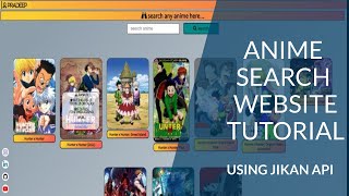 Anime Search Website using React JS  || Full Tutorial