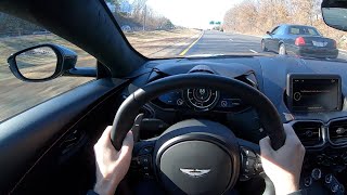 2019 Aston Martin Vantage Driving Experience POV - Binaural Audio