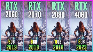 RTX 2060 vs RTX 2070 vs RTX 2080 vs RTX 4060 - Test in 12 Games