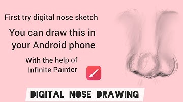 You can draw this in your Android phone//Infinite Painter//Nose drawing//first try/mmgd creative!!