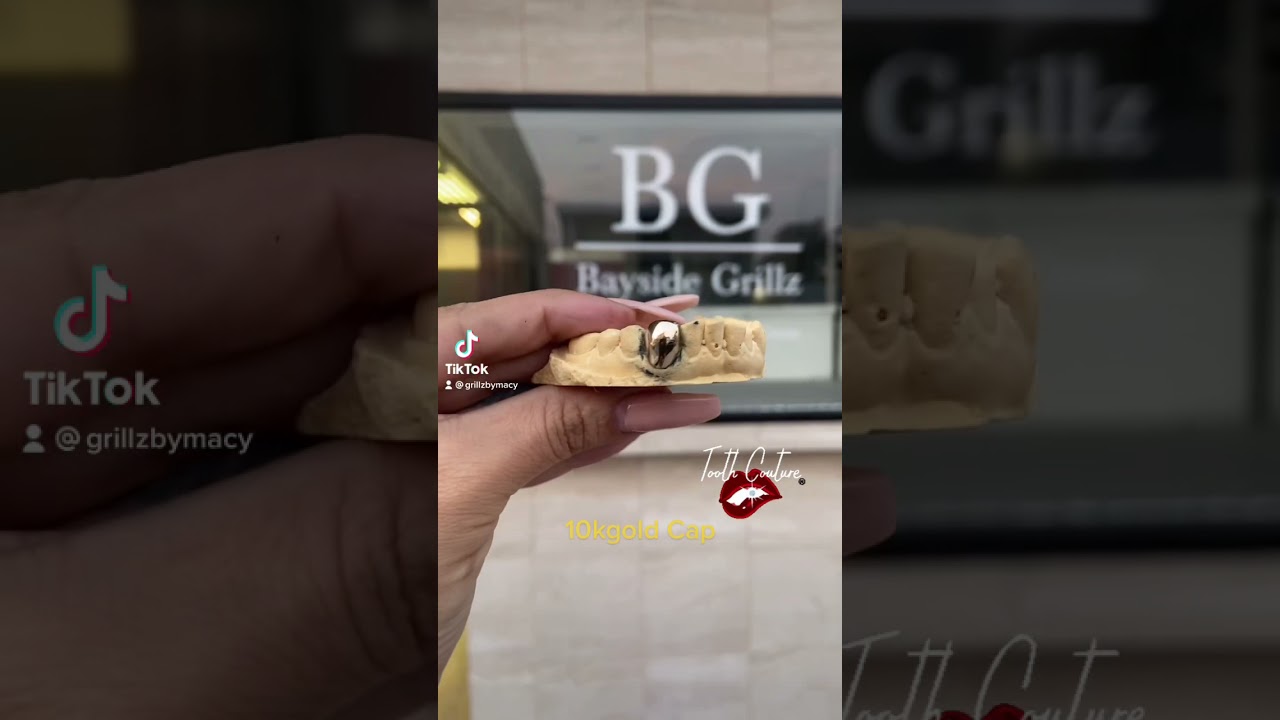 10k gold Grillz "bling 💎 with a single gold Tooth"