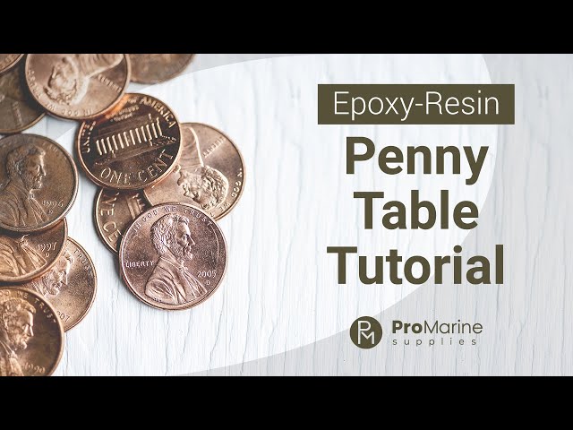 Predecimal Epoxy Resin Penny Table - GlassCast