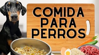 COMIDA PARA PERROS  RECETA CON CARNE MOLIDA  FACIL NUTRITIVA