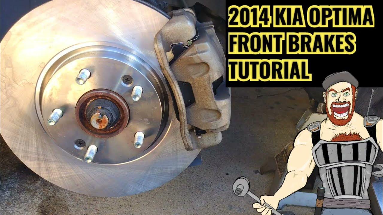 2014 KIA OPTIMA FRONT BRAKES TUTORIAL/ FRONT ROTORS + PADS REPLACEMENT