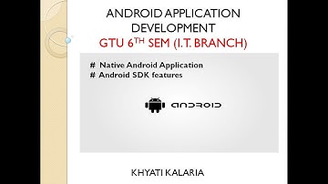 Native Android Application | Android SDK features | AAD